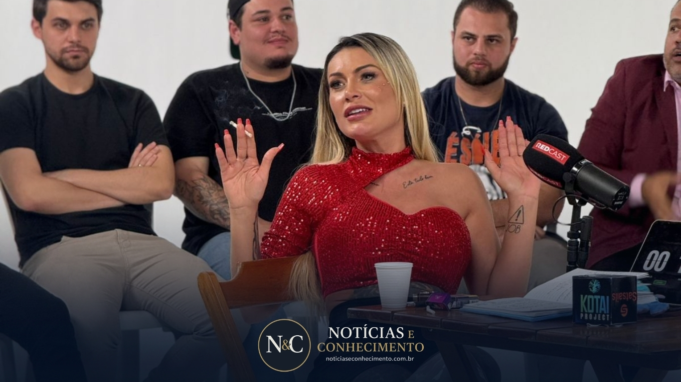 Andressa Urach enfrente 25 cristãos e relata clima pesado.